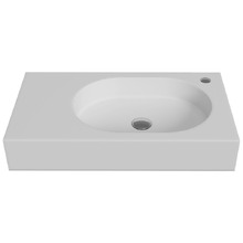 Arki 700mm Matte White Rectangular Basin